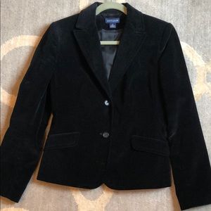 Ann Taylor Black Velvet Blazer